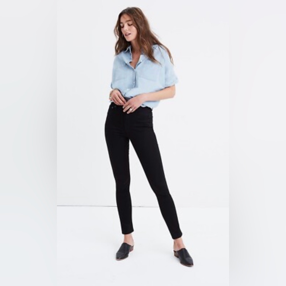 MADEWELL high rise skinny jeans size 25 black